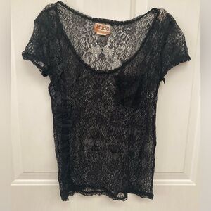 🖤👚🖤Vintage Mudd Black Lace Blouse